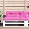 vidaXL Palletkussen 120x40x12 cm stof roze
