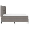 vidaXL Boxspringbed met matras met hoofdeinde Taupe 200 x 180 cm Stof
