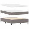 vidaXL Boxspring bed met matras met LED Taupe 140 x 200 cm Stof