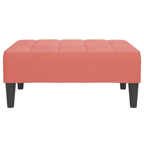 vidaXL Voetenbank 78x56x32 cm fluweel roze