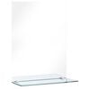 vidaXL Wandspiegel met schap 40x60 cm gehard glas
