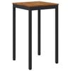 vidaXL Tuinbar Tafel Naturel en Zwart 60 x 60,5 x 105 cm
