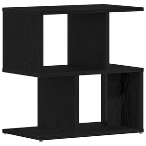 vidaXL Nachtkastje Zwart Eiken 50 x 30 x 51,5 cm Bewerkt hout