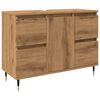 vidaXL Badkamerkast 80x33x60 cm bewerkt hout artisanaal eikenkleurig