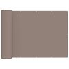 vidaXL Balkonscherm 1,8 x 15 m Stof met PU-coating Taupe