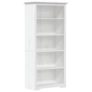 vidaXL Boekenkast 5-laags BODO 82x40x173 cm massief grenenhout wit