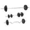 vidaXL Halterset met gewichten 60 kg