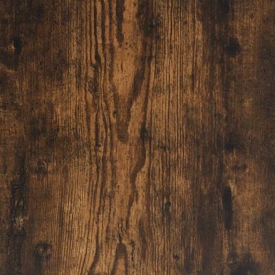 vidaXL Lessenaar met wielen en lade 55x55x107 cm hout gerookt eiken