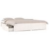 vidaXL Bedframe met lades wit 135x190 cm