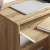 vidaXL Bureau met plank Artisan Eiken 106 x 40 x 88.5 cm Bewerkt hout