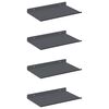 vidaXL Drijvende plank 4 pcs Antraciet 30 x 18 x 2,5 cm Staal