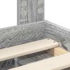 vidaXL Bedframe met lade Grijs Sonoma 75 x 190 cm Massief grenenhout