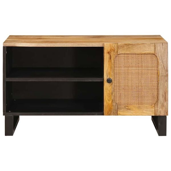 vidaXL TV-kast met opslag Bruin 80 x 33 x 46 cm Massief Mango Hout