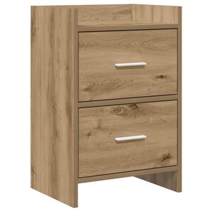 vidaXL Nachtkastjes Artisanaal eiken 40 x 30 x 60 cm Bewerkt hout