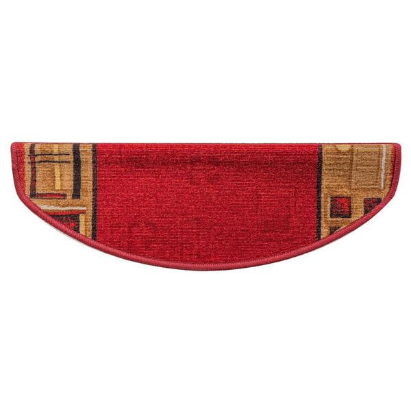 vidaXL Trapmatten zelfklevend 15 st 65x21x4 cm rood