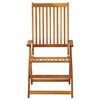 vidaXL Tuinstoelen verstelbaar 3 st massief acaciahout