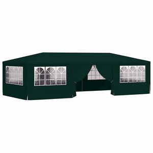 vidaXL Partytent met zijwanden professioneel 90 g/m&sup2; 4x9 m groen