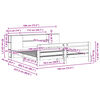 vidaXL Bedframe zonder matras massief grenenhout 180x200 cm