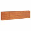 vidaXL Plantenbak verhoogd 320x40x77 cm cortenstaal roestig