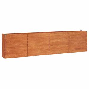 vidaXL Plantenbak verhoogd 320x40x77 cm cortenstaal roestig