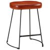 vidaXL Barkrukken 2 st 40x29,5x53 cm donkerbruin