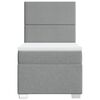 vidaXL Boxspring met matras stof lichtgrijs 90x190 cm