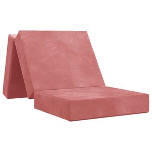 vidaXL Vouwbare Bankbed 90 x 67 x 45 cm Roze