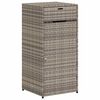 vidaXL Tuinkast 55x55x111 cm poly rattan grijs