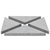 vidaXL Parasolvoetplaten 4 st driehoekig 60 kg graniet grijs