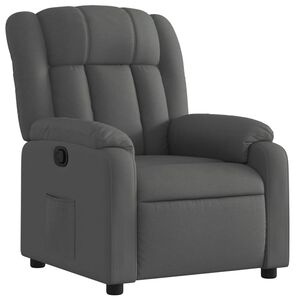 vidaXL Relaxfauteuil Donkergrijze Stof