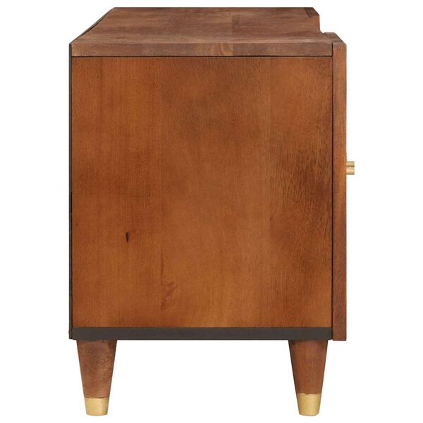 vidaXL Media-opslagkasten en rekken met lade Bruin 105 x 33.5 x 46 cm