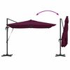 vidaXL Parasol Bordeaux Rood 286 x 284 x 270 cm Aluminium en Polyester