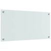 vidaXL Keuken Achterwand 2 pcs Wit 80 x 40 cm gehard glas