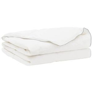 vidaXL Dekbed FULDA 240 x 260 cm Zomer 100 GSM 90% Gansendons Wit