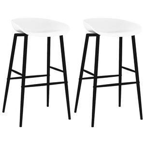 vidaXL Barstoelen 2 st wit