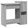 vidaXL Bureau met schappen 84x40x78 cm bewerkt hout grijs sonoma