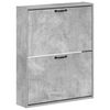 vidaXL Wandgemonteerde Schoenkast HOORN 71 x 17 x 86 cm Bewerkt hout