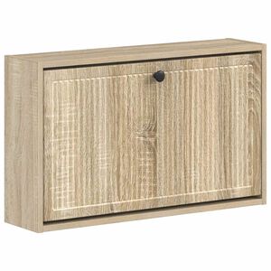 vidaXL Wandgemonteerde Schoenkast EDE 71 x 17 x 43 cm Bewerkt hout