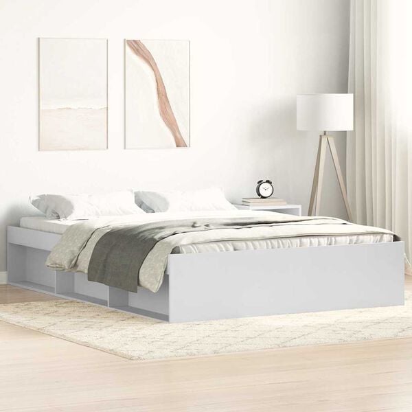 vidaXL Bedframe wit 120x190 cm