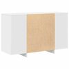 vidaXL Dressoir Wit 120 x 41 x 75 cm Bewerkt hout