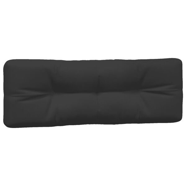 vidaXL Palletkussens 7 st stof zwart