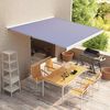 vidaXL Luifel gemotoriseerd 350x250 cm blauw en wit