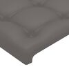 vidaXL Boxspring met matras kunstleer grijs 140x200 cm