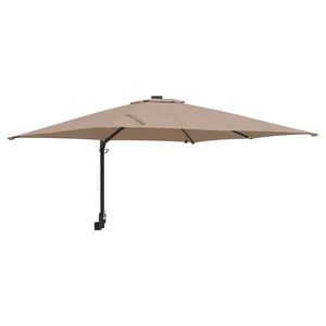 vidaXL Tuinparasol Taupe 248,5 x 247,5 x 160 cm Polyester en staal