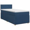 vidaXL Boxspringbed met matras met hoofdeinde Blauw 100 x 200 cm Stof