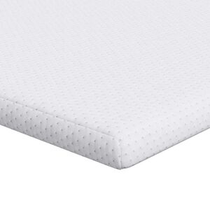 vidaXL matrastopper Wit 80 x 200 cm Jacquard Stof