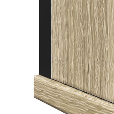 vidaXL Badkamerspiegelkast 42x12x60 cm bewerkt hout sonoma eikenkleur
