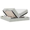 vidaXL Opbergbed met matras met matras Lichtgrijs 180 x 200 cm Fluweel