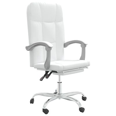 wees stil Officier Nieuwjaar vidaXL Kantoorstoel verstelbaar kuntsleer wit online kopen | vidaXL.be