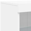 vidaXL Dressoir met LED-verlichting 181,5x37x100 cm wit